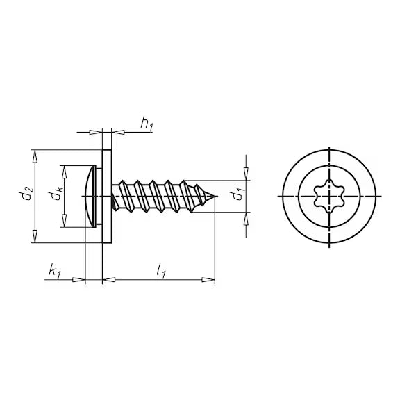 Window sill screw C 3,9x 200 Pieces no Cap