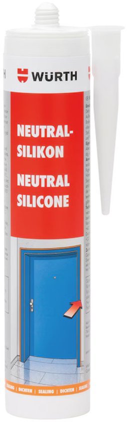 Wuerth Neutral Silicone Sealant - Transparent - 280ml - Joint Sealing - Nova - Fix